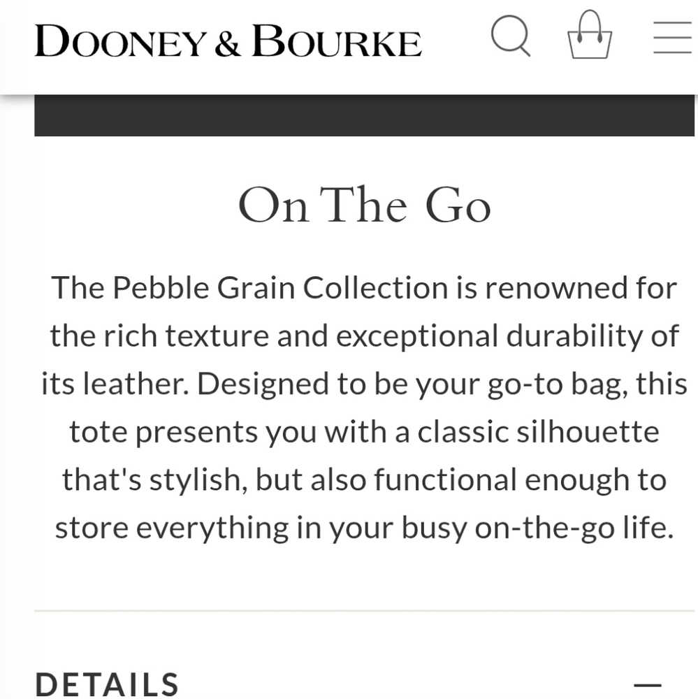Dooney & Bourke Tan Structured Leather Tote - Picture 12 of 15